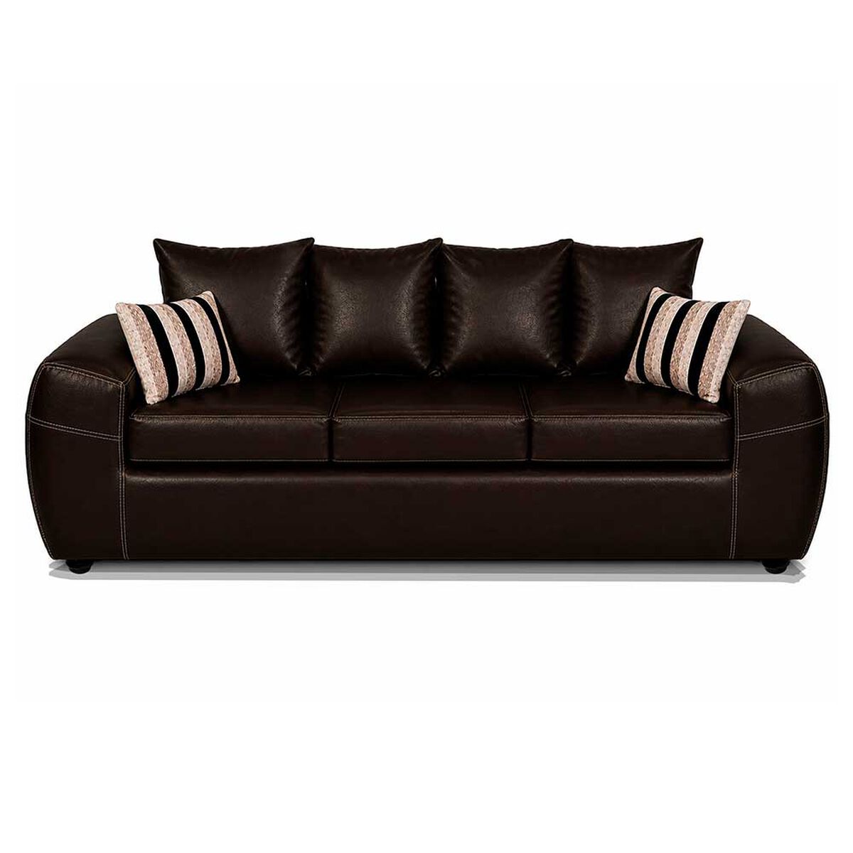 Juego de Living Elegant Detail New Houston 3-2 Cuerpos Caf&eacute;