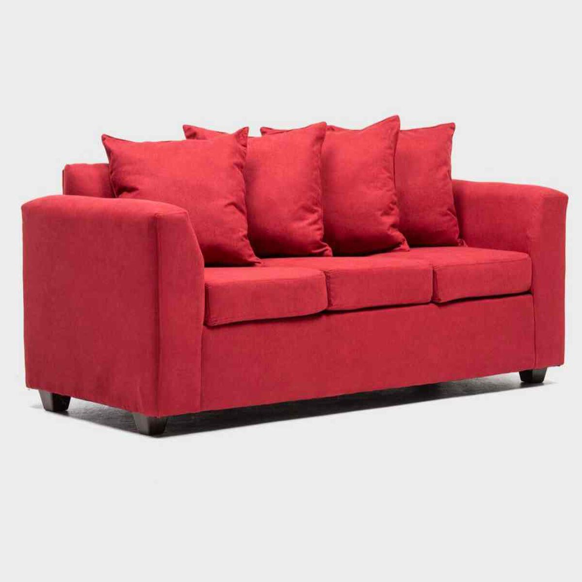 Sofá Cabsur Viena 3 Cuerpos Rojo