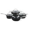 Batería de Cocina Aluminio Forjado Simplit Black Copper 7 Piezas Negro