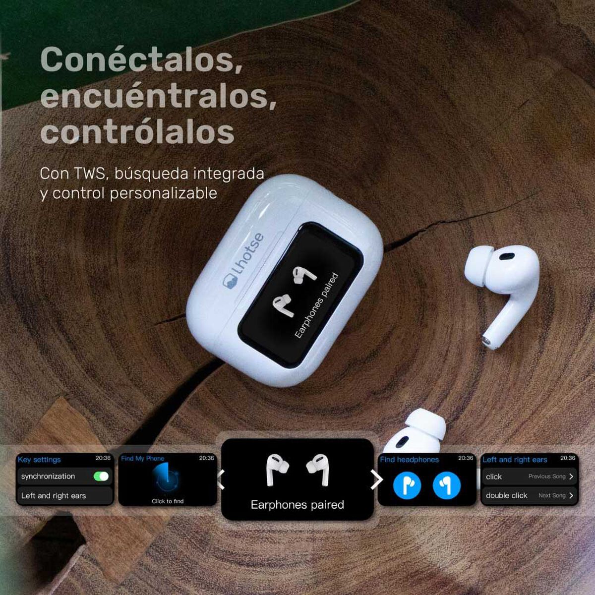 Aud&iacute;fonos Bluetooth In Ear Lhotse RMPLUS+ Blanco