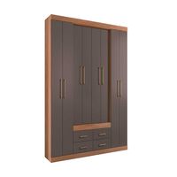 Clóset Altavision Napoles 8 Puertas 4 Cajones Jatoba Grafito