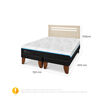 Cama Europea CIC Green Infinity 2 Plazas + 1 Respaldo Munich Alpino
