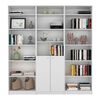 2 Estantes 5 Repisas + Estante 2 Puertas + 3 Complementos TuHome Home Blanco