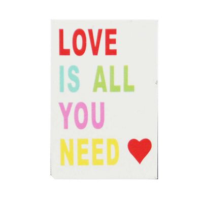 Imagen 1 del producto Ladrillo Decorativo con Leyenda Madera Vgo Rectangular 25 x 18 cm Diseño 2