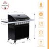 Parrilla a Gas American Grill 6 Quemadores Texas Black