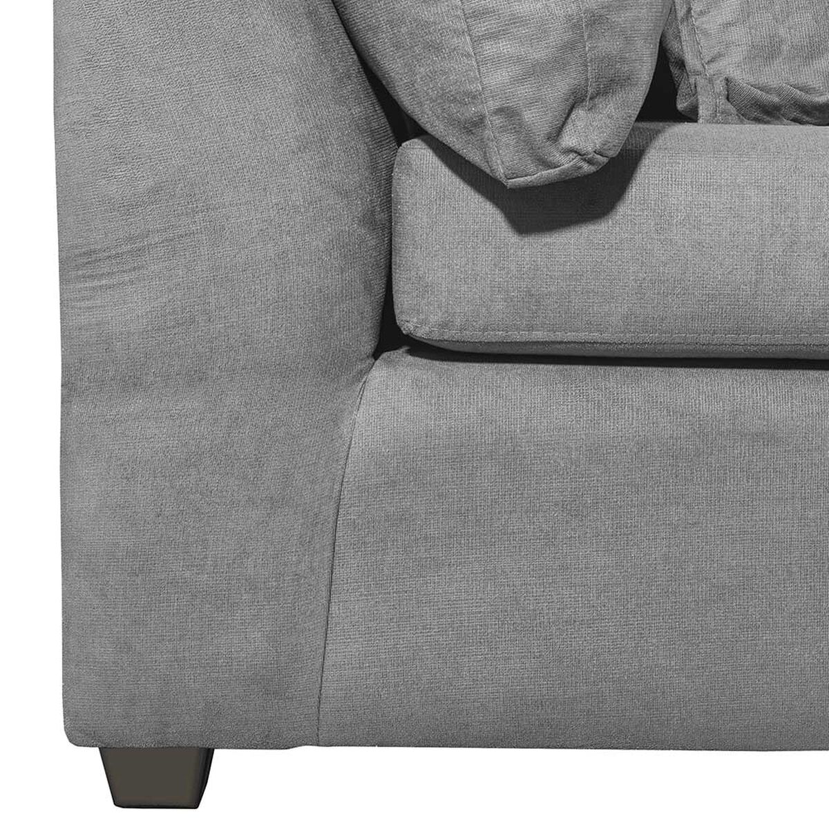 Sof&aacute; Seccional Derecho Innovamuebles Atalanta 4 Cuerpos Gris