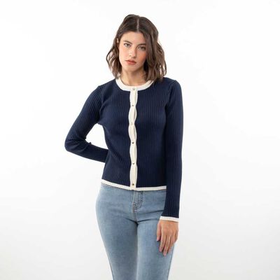 Sweater Botones Mujer Zibel