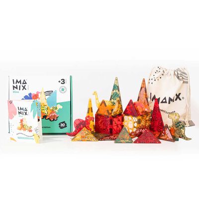 Imagen 2 del producto Juego Magnético de Construcción Dino 30 Imanix