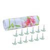 Set Cortina de Baño 2 Piezas Mashini Flores Rojo