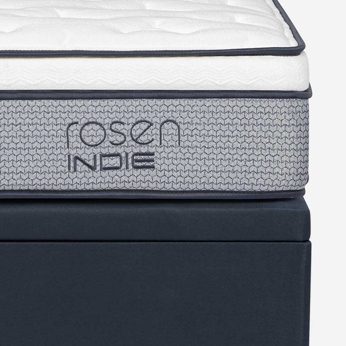 Boxet Rosen 1 Plaza Indie + Respaldo + Velador Tabor Grafito
