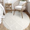 Alfombra Redonda Modalfo Palafito Blanca 240 x 240 cm
