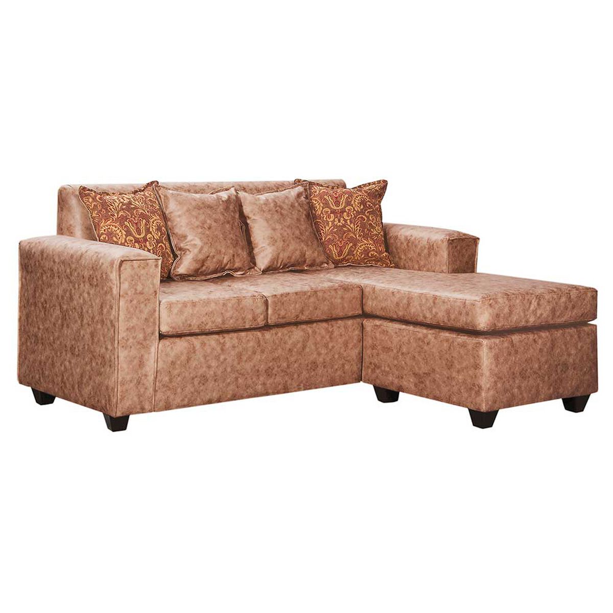 Sof&aacute; Seccional Black Factory Ezeiza 3 Cuerpos Terracota