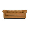 Sofá Barra Design Chesterfield 3 Cuerpos Canela