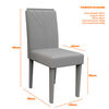 Juego de Comedor VekkaHome Vezna 4 Sillas Beige