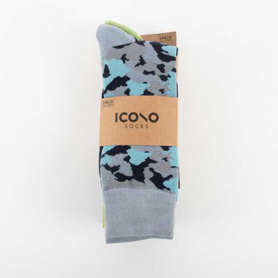 Imagen 1 del producto Pack 5 Calcetines Hombre Icono Verde-Oscu