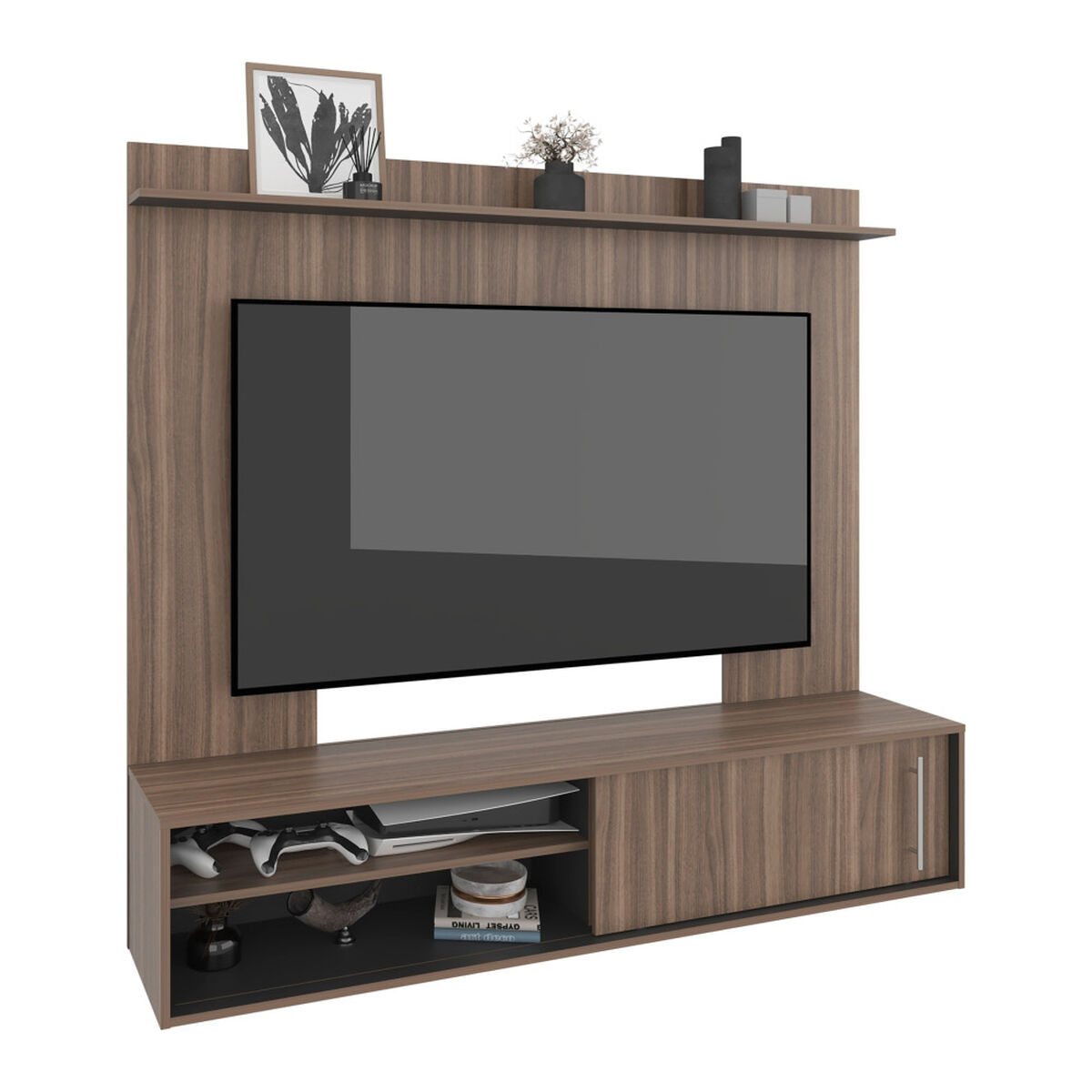 Panel TV Tuhome Bigaf hasta 60" Avellana Wengue