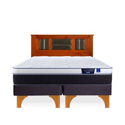 Imagen 1 del producto Cama Europea Flex 2 Plazas Nexus Base Dividida + Respaldo Lorraine