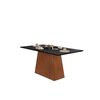 Juego de Comedor Vekkahome Dulce 6 Sillas Negro