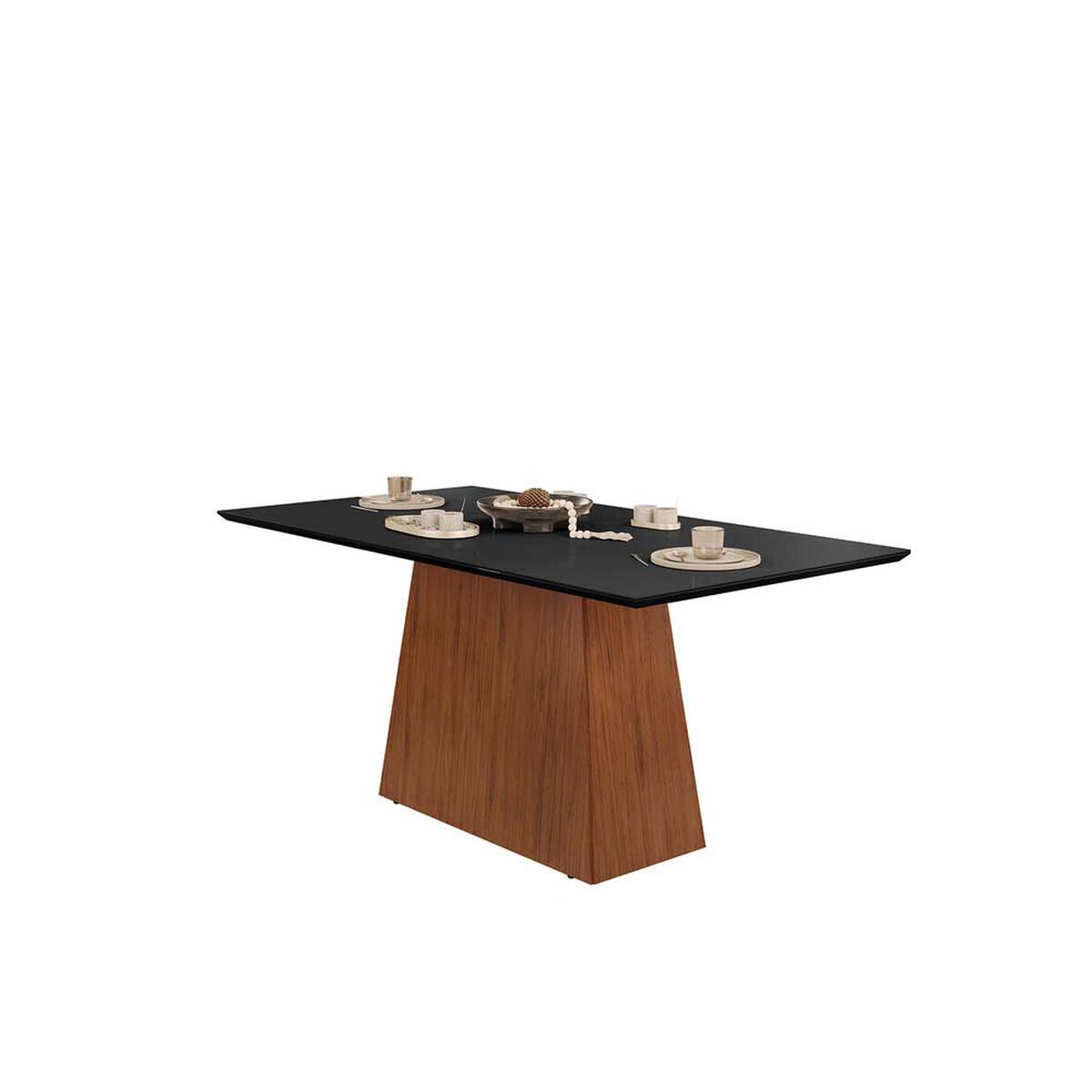 Juego de Comedor Vekkahome Dulce 6 Sillas Negro