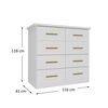 C&oacute;moda Di Poretti Design Magnuns 8 Cajones Blanco