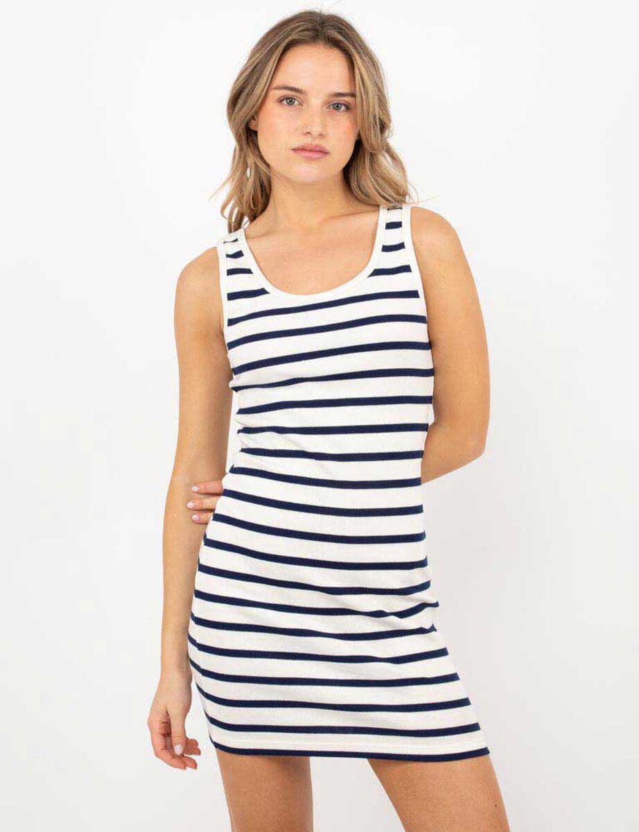 Vestido Corto Slim Sin Mangas Mujer Icono