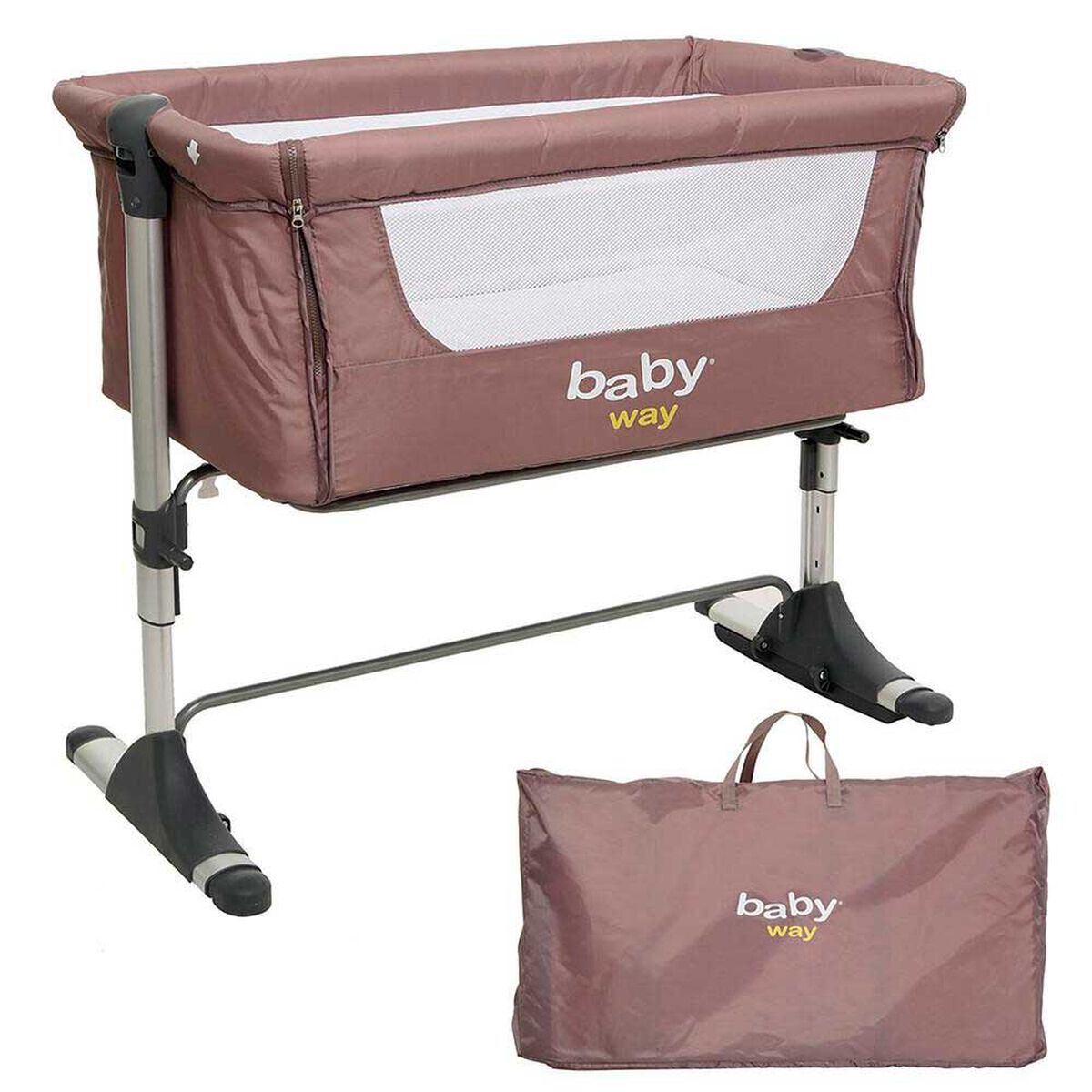 Cuna Colecho Baby Way Gris