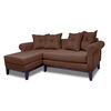 Seccional Izquierdo Living Factory Oklahoma 4 Cuerpos Caf&eacute;