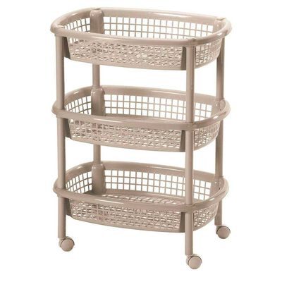 Imagen 1 del producto Canasta Movil Ovalada Rimax Taupe