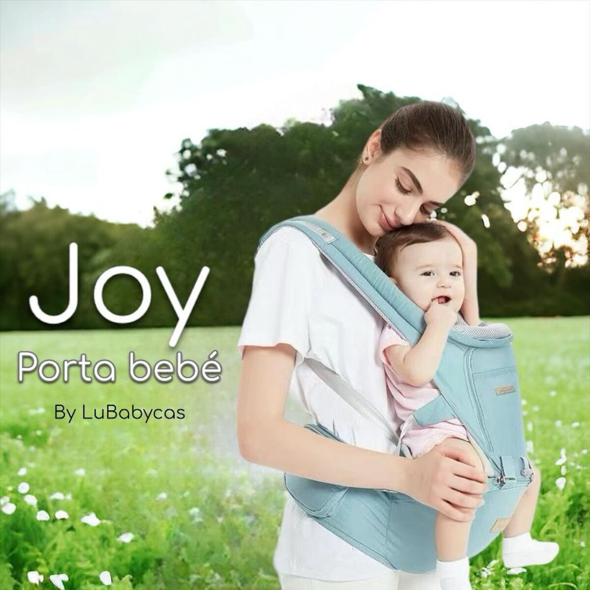 Portabebé Ergonómico Multifuncional 3 en 1 Lubabycas Rosado