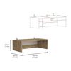 Estante 2 Puertas + Complemento TuHome Home Macadamia