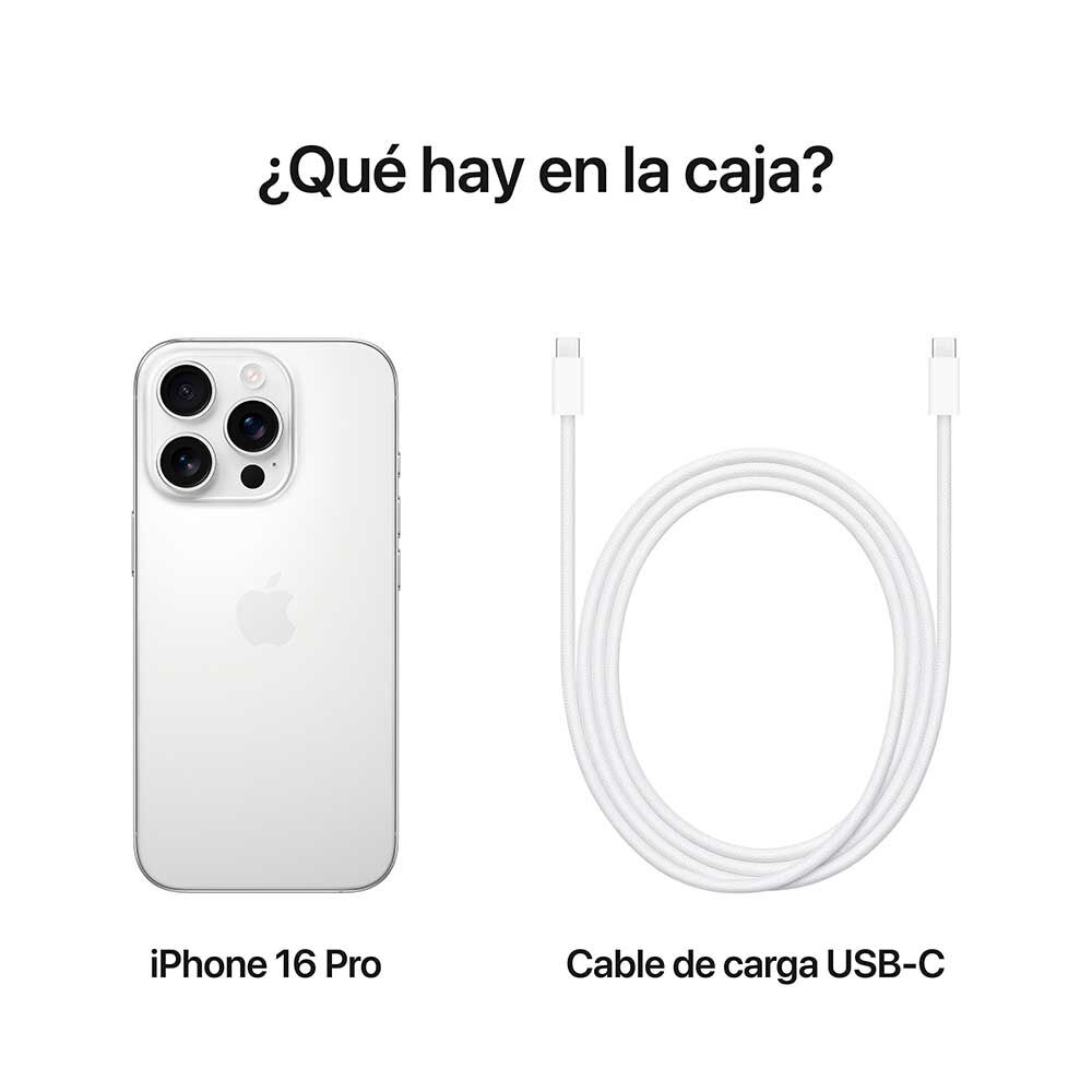 Apple Smartphone iPhone 16 Pro 128GB Blanco 6,3