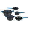 Baterías de Cocina Acero Kitchenware Camden Negro 8 Piezas