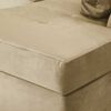 Sofá Seccional Derecho Innovamuebles Mini Senna Felpa 3 Cuerpos Beige