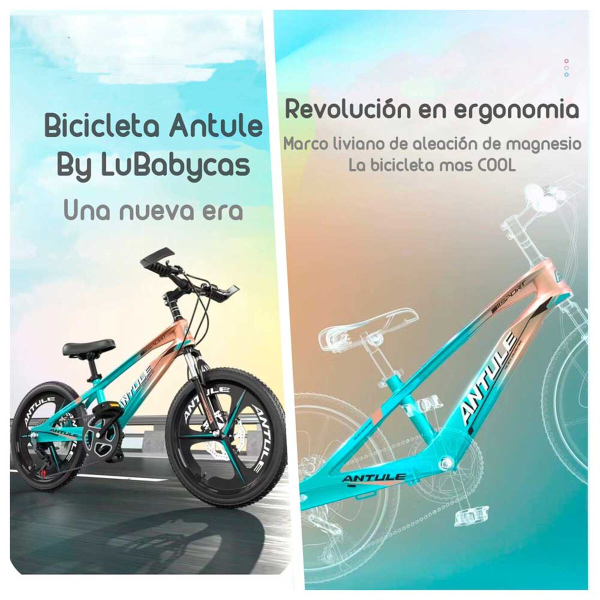 Bicicleta Infantil 10-15 Años Aro 22 Lubabycas Rosada