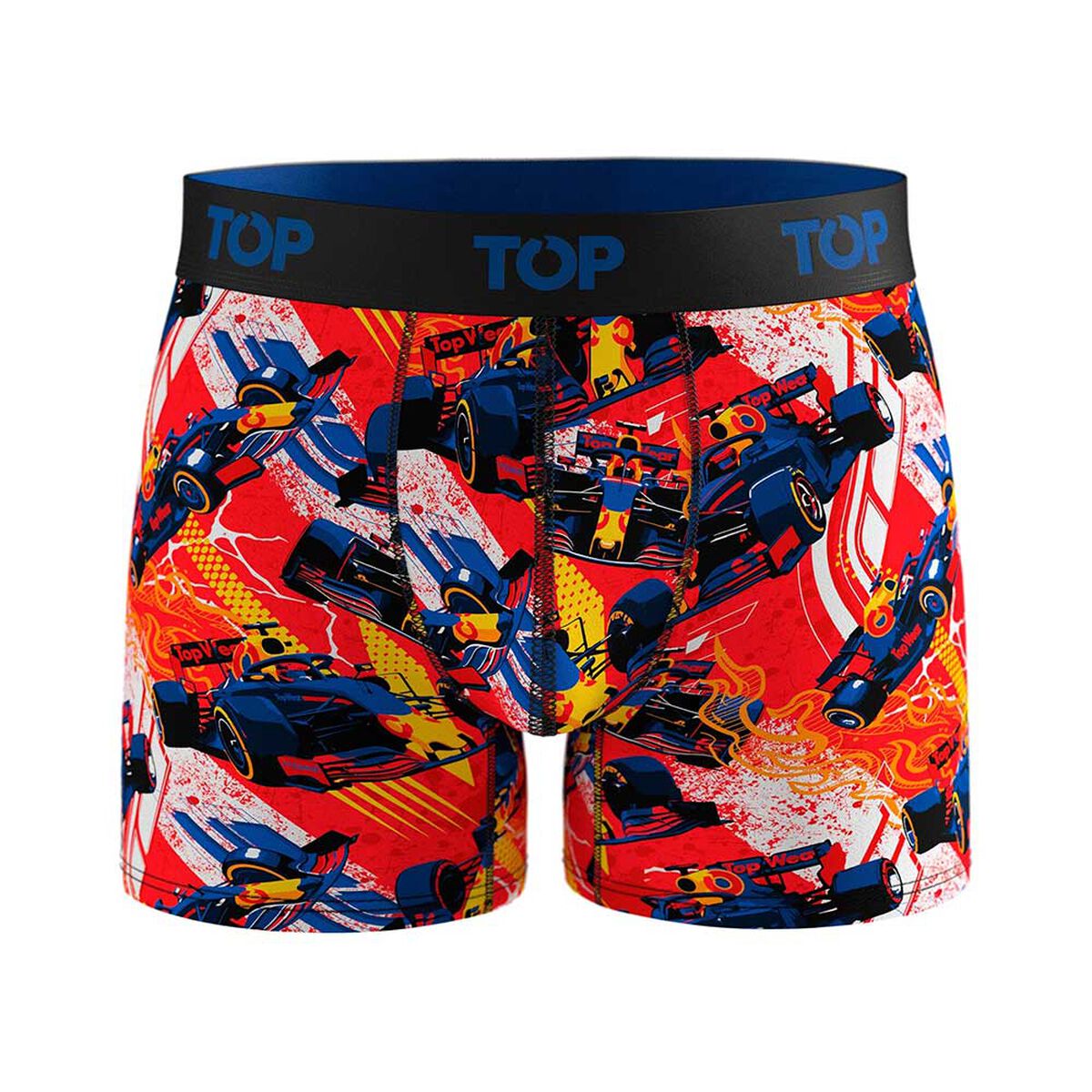 Pack 3 B&oacute;xer Medio Algod&oacute;n Motores Hombre Top