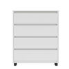 Cómoda Vekkahome Coimbra 4 Cajones Blanco