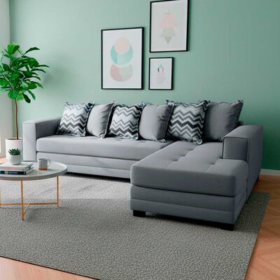 Sof&aacute; Seccional Living Factory Venecia 5 Cuerpos Gris