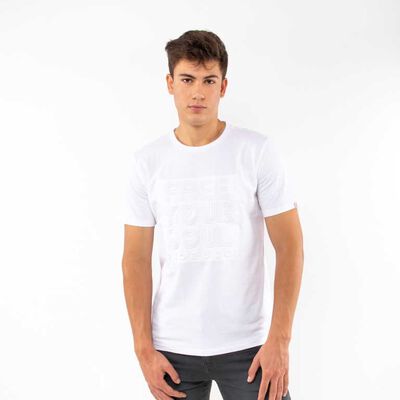 Polera Relieve Manga Corta Hombre Fiorucci