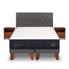Cama Europea CIC Base Dividida 2 Plazas S&uacute;per Premium + Respaldo + Veladores