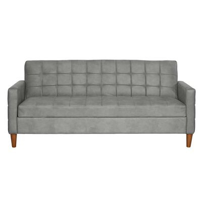 Futón Latam Home Genova Cuero 3 Cuerpos Gris