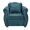 Juego de Living Innovamuebles Azucena Sofá 3 Cuerpos + Dos Sillones 1 Cuerpo Petróleo 