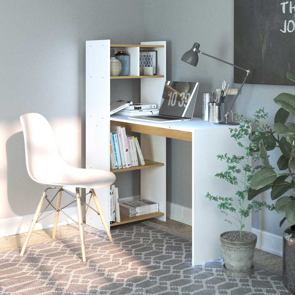 Escritorio Silcosil Burgos Blanco Madera