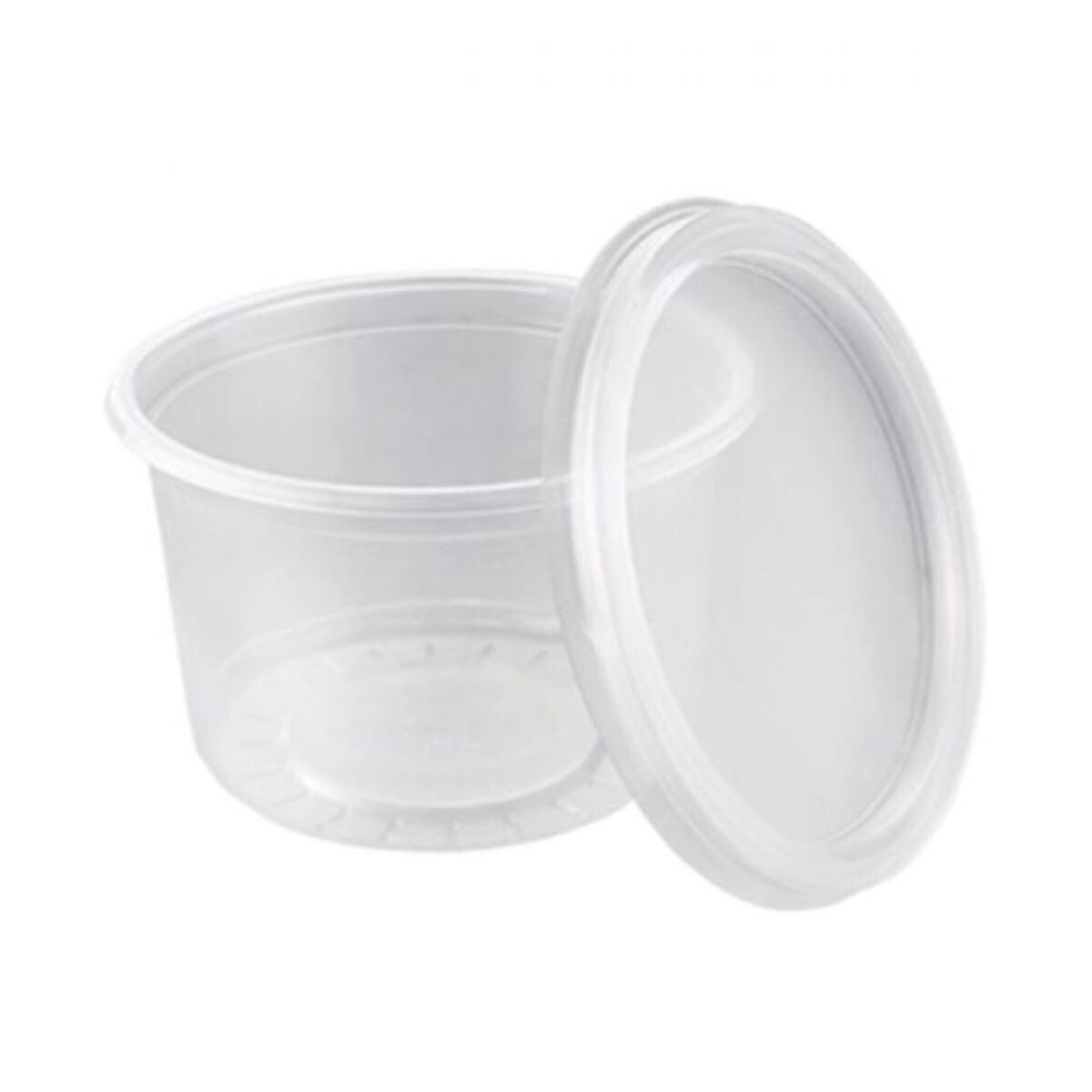 Pote Liso Pet con Tapa Transparente De Gaune 16oz