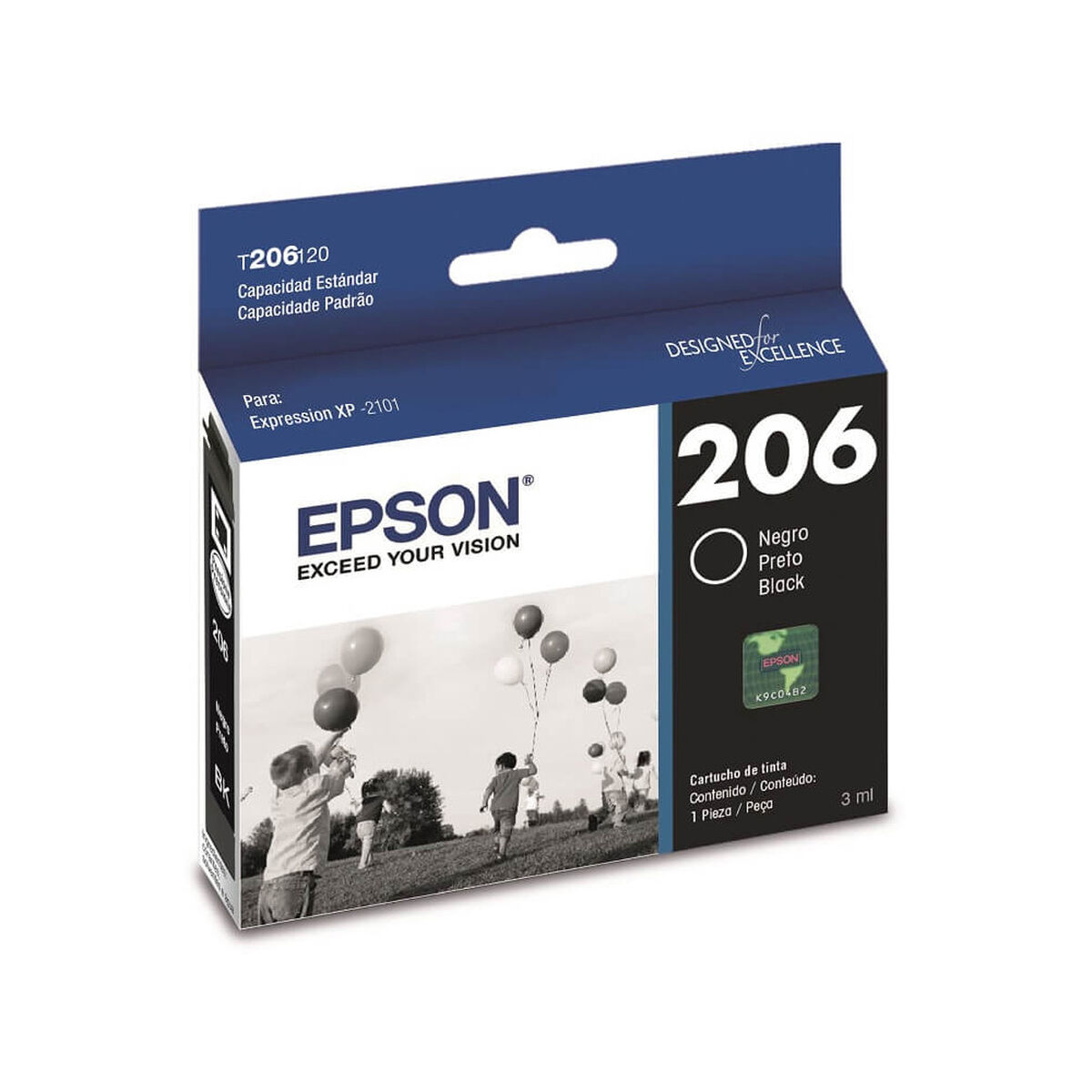 Tinta Cartridge Epson T206 120-AL Negro