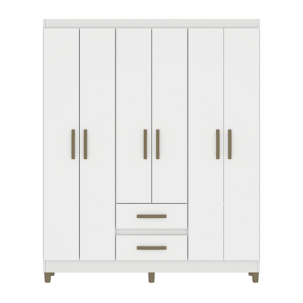 Clóset Vekkahome Coimbra 6 Puertas 2 Cajones Blanco