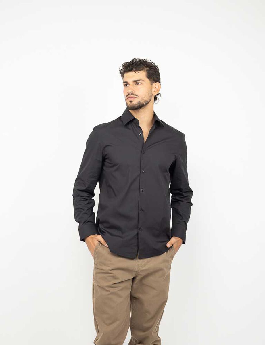 Camisa Slim Manga Larga Hombre Zibel