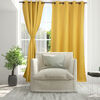 Combo Cortinas Doral Black Out Victoria  220 x 140 cm Mostaza