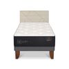 Cama Europea CIC 1,5 Plazas Premium + Respaldo Villarrica Alpino