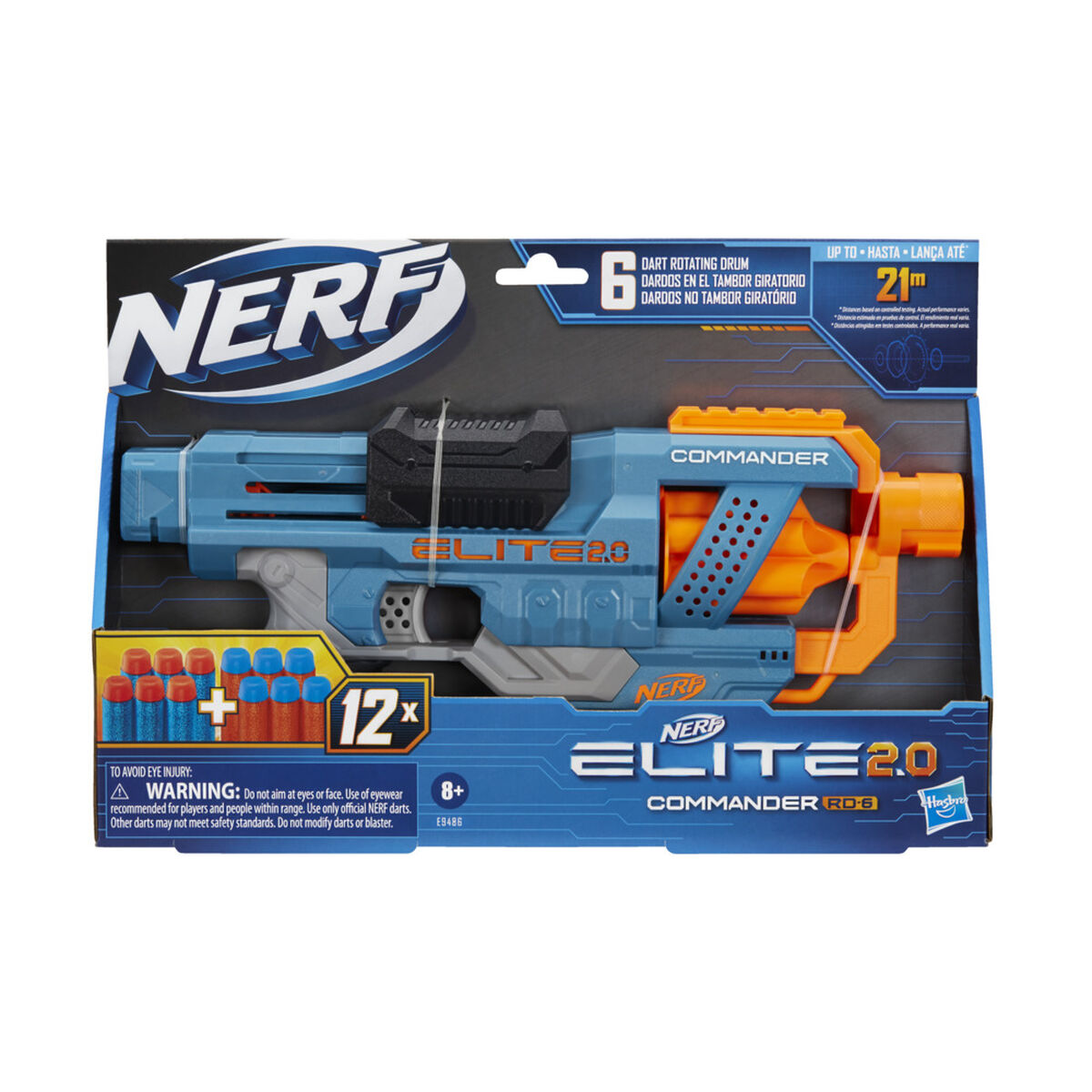 Lanzador Nerf Elite 2.0 Commander RD-6