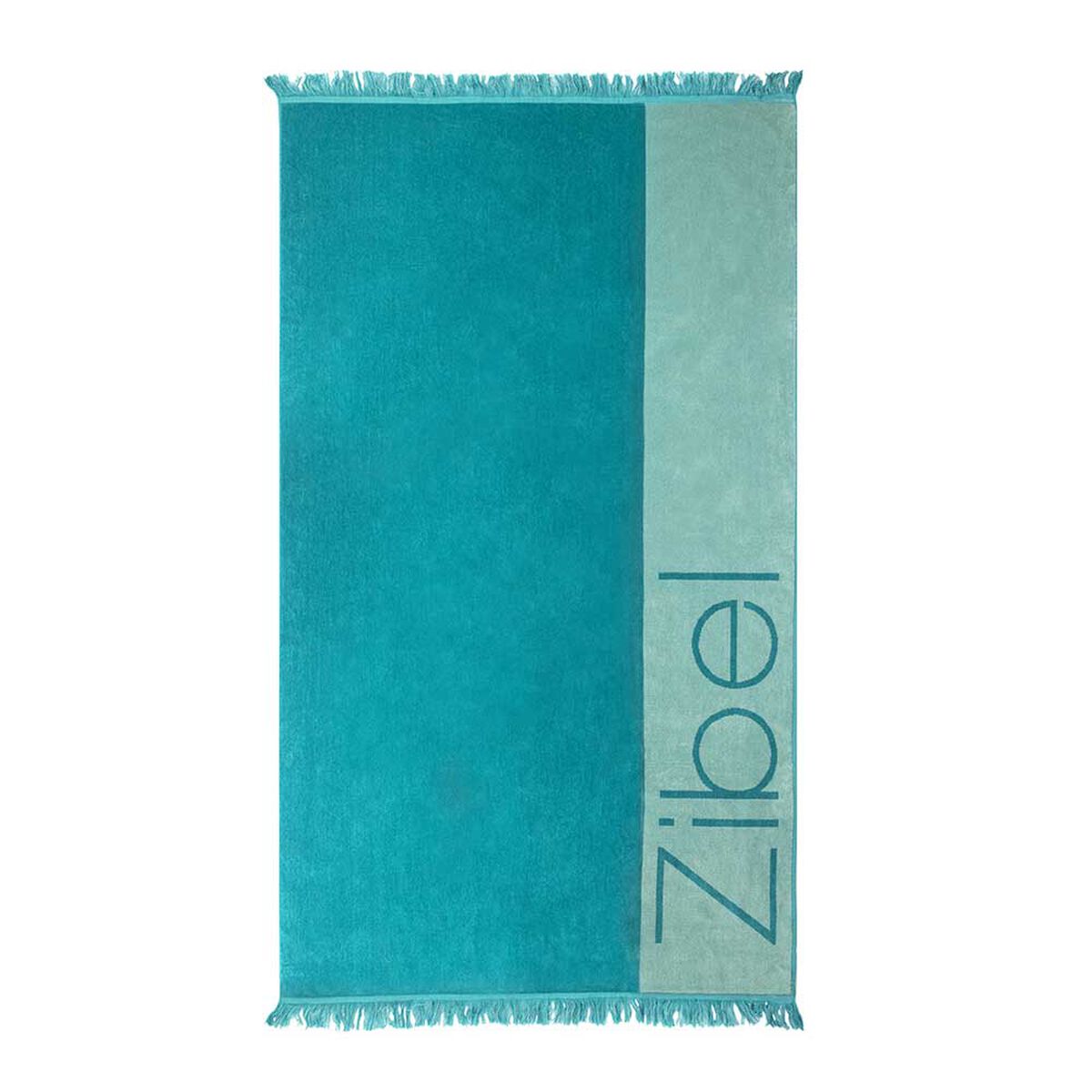 Toalla de Playa Jacquard Zibel Verde 100 x 180 cm
